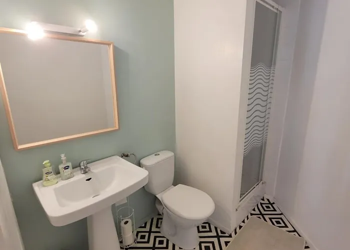 Triple Vue Sur Château De - Cuisine Partagée Et Salle De Bain Privative Appartement Lourdes